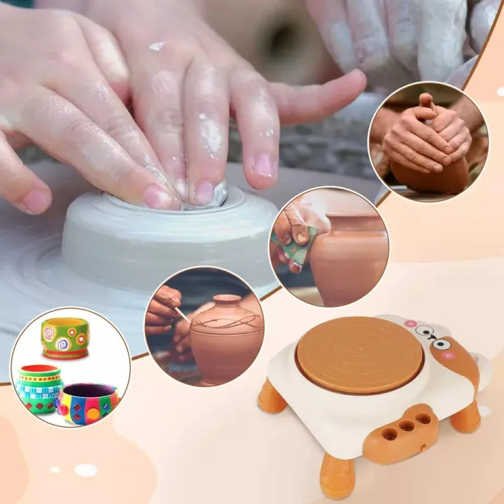 Children Learning Pottery and Clay Modeling